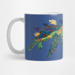 Happy Rainbow Turtle Mug